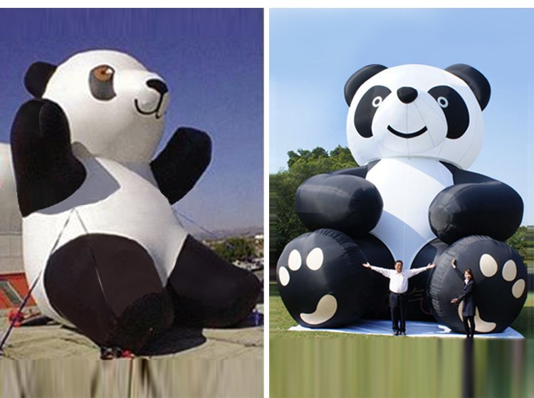 义安充气熊猫展示